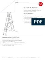 3-Section Aluminum Combination Ladder Spec Sheet