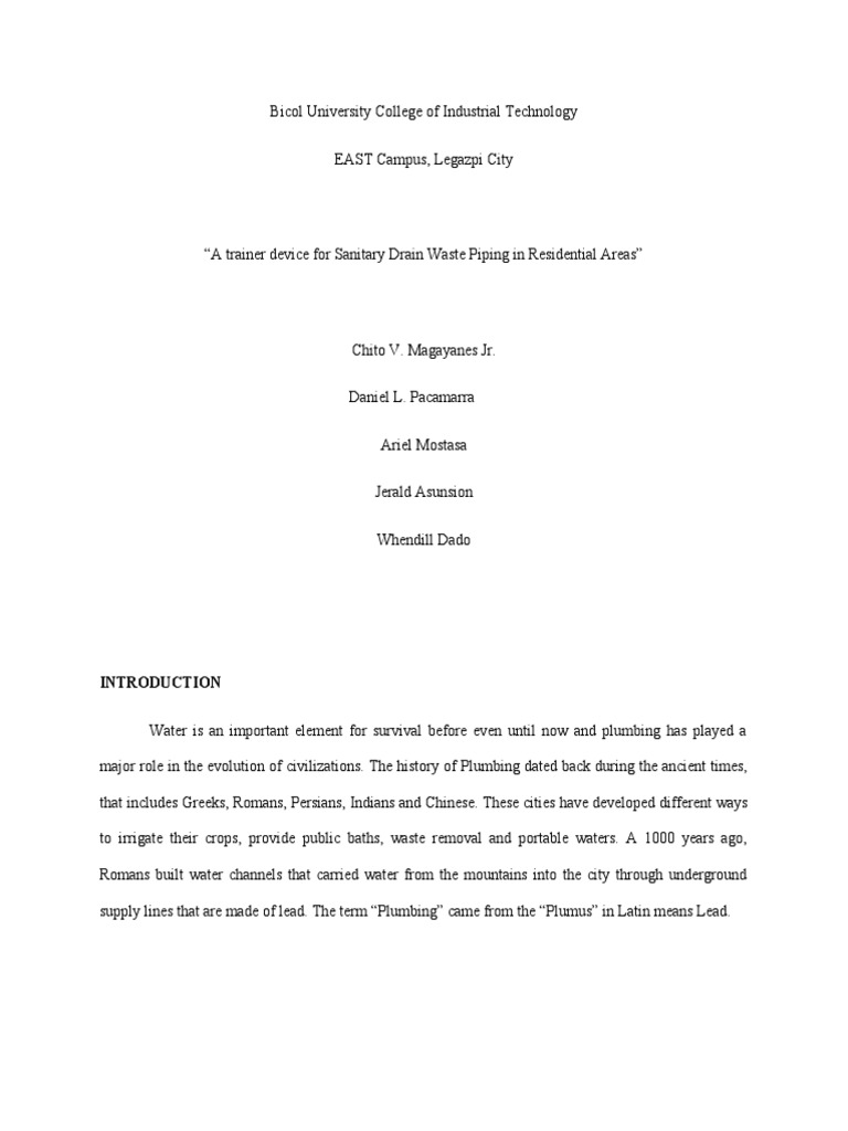 thesis-plumbing-group-part-2-pdf-plumbing-hydraulic-engineering