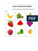 Evaluacion Frutas Pre Kinder