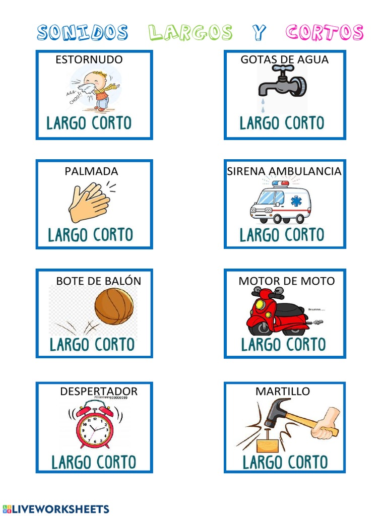 Sonidos Cortos y Largos Identificables | PDF
