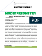 Week14 Module - Transfrormation of Euclidean Plane