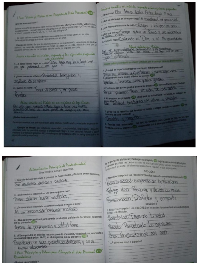 Actividades Del Libro Desarrollo Humano y Profesional | PDF