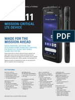 Motorola Solutions LEX L11 Spec Sheet