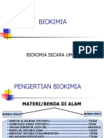 PENGERTIAN BIOKIMIA (Minggu 1)