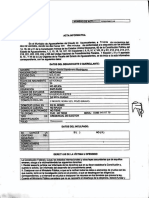 Derechos de la víctima u ofendido en acta informativa