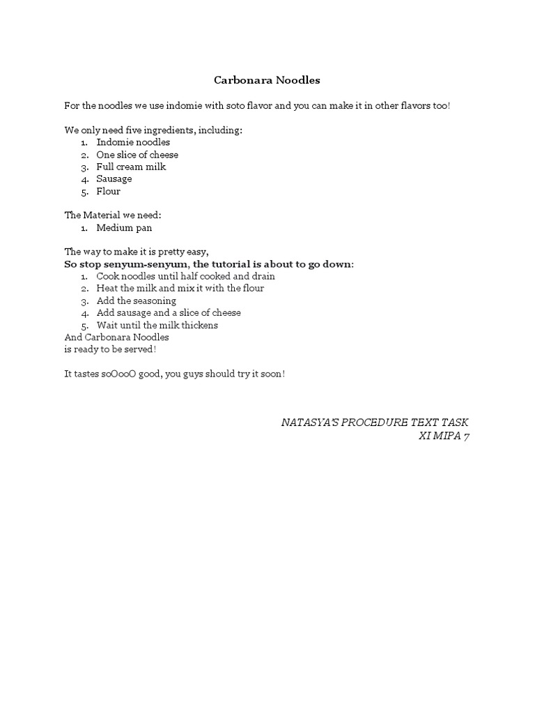 Teks Prosedur | PDF