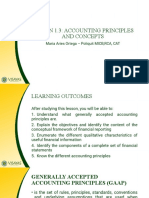 LESSON 1.3 Accounting Concepts and Principles