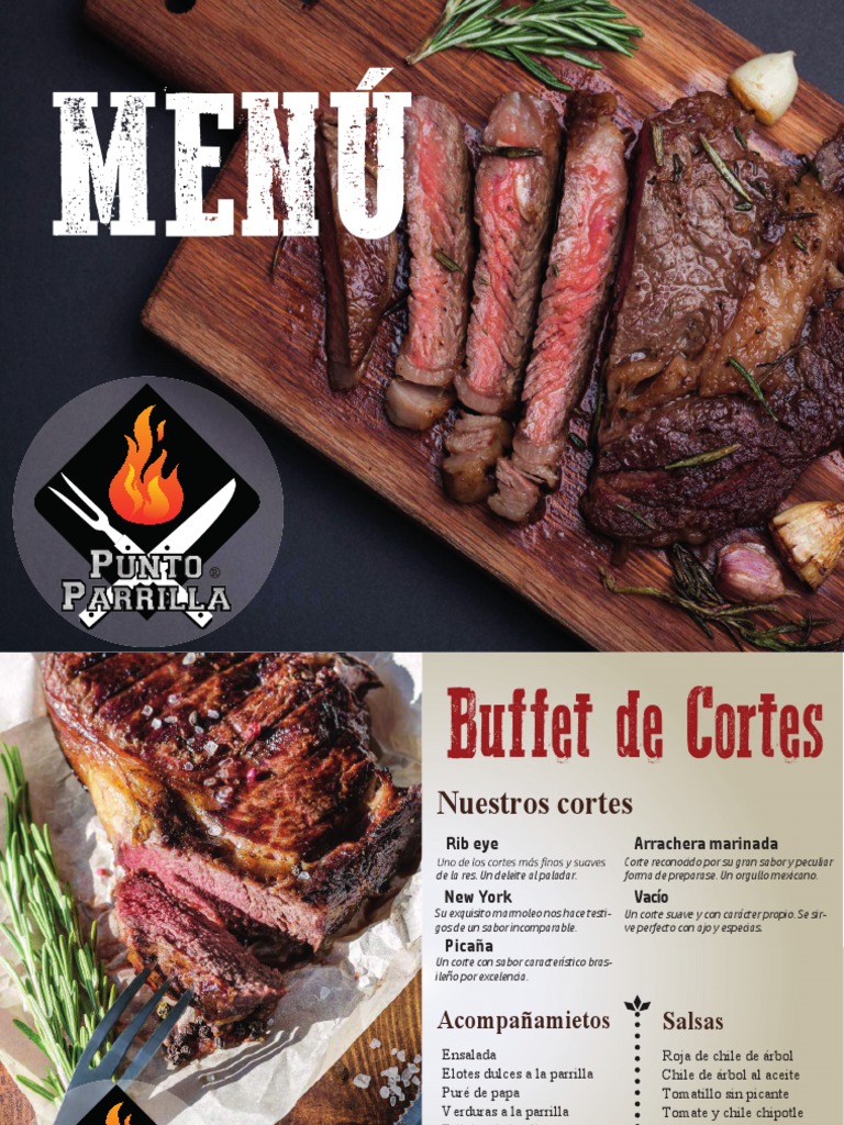 Punto Parrilla Menú | PDF | Alimentos | Cocina