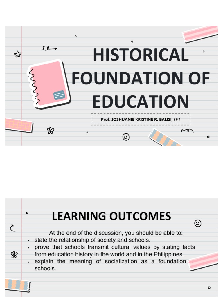 Historical Foundations of Education | PDF | Schools | Socialization