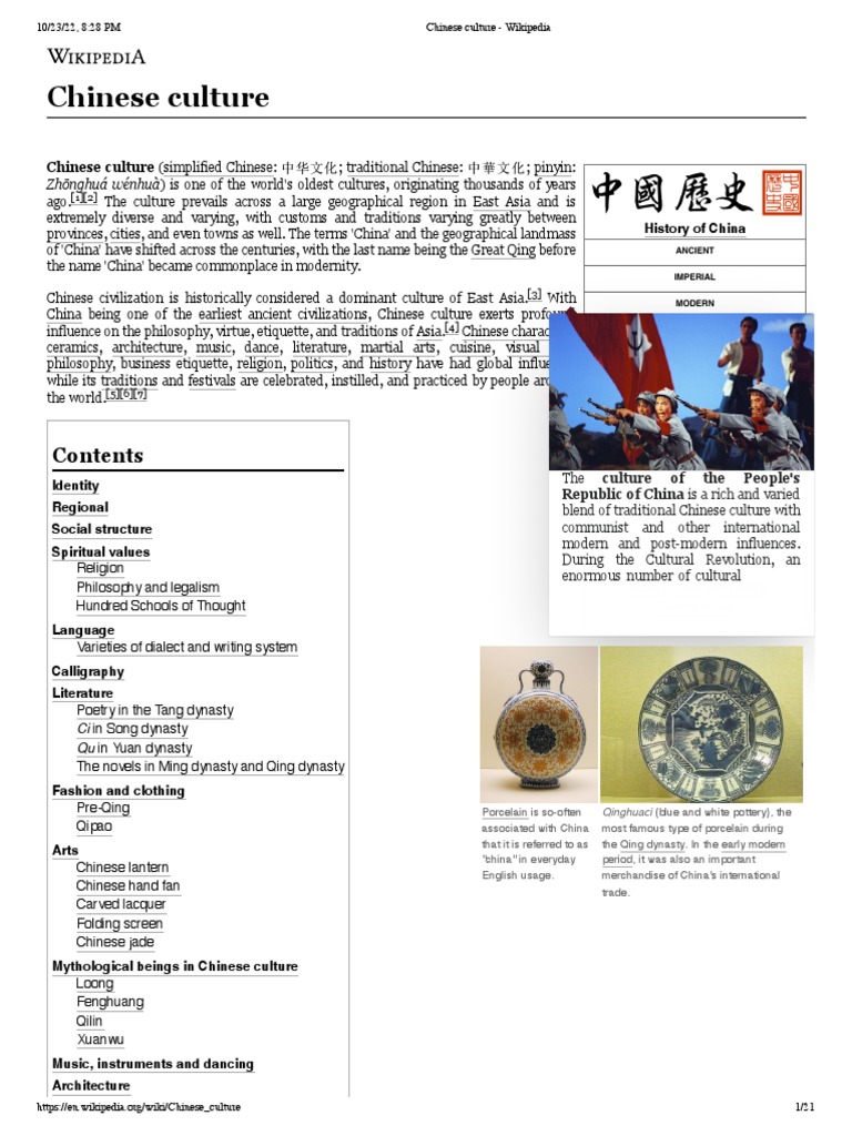 Chinese Culture | Download Free PDF | Chinese Culture | Asia