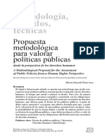 Bayardo Perez Arce - Propuesta Metodológica para Valorar Políticas Públicas Desde La Perspectiva de Los Derechos Humanos