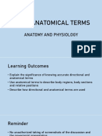 Basic Anatomical Terms PPT