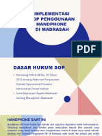 SOP PENGGUNAAN HP