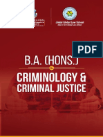 B.A. (Hons.) Criminology & Criminal Justice Program Overview