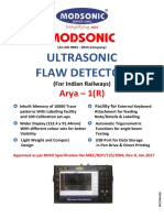 Modsonic Ultrasonic Flaw Detector for Indian Railways
