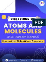 Atoms and Molecules - Padhle 9th Science Notes