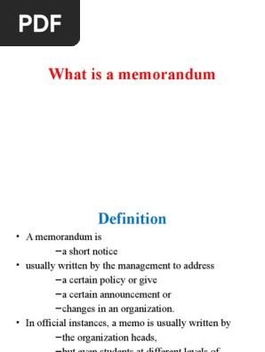 Memo