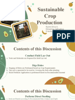 Sustainable crop production techniques