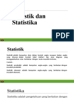 Statistik dan statistika penting untuk penelitian
