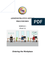 Module 1 - Administrative Office Procedure