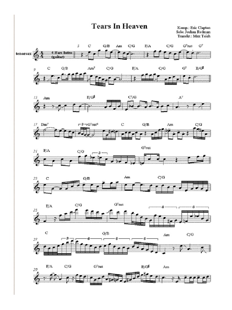 Tears in Heaven | PDF