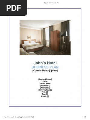 Sample Hotel Business Plan