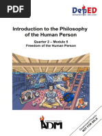 Introduction To Philosophy12 q2 m5 Freedom of The Human Person Final