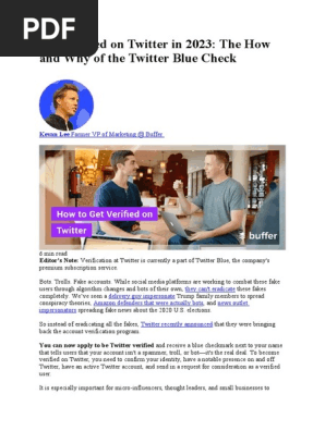 Get Verified on Twitter in 2023