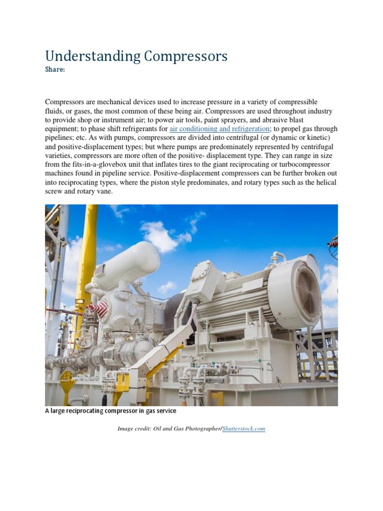 Understanding Compressors | PDF | Pump | Machines