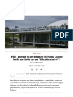 Bresil Pourquoi Les Pro Bolsonaro Et Fra
