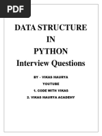 Python DataStructure Question