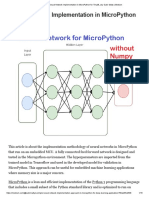 Neural Network Implementation in MicroPython For TinyML - by Subir Maity - Medium