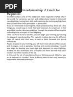 Beginner's Guide to Wielding a Sword | PDF | Sword | Swordsmanship