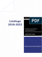 Catalogo de Texto de Doctorado - 2018-2022