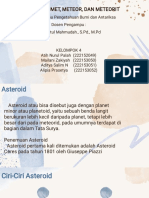 Presentasi - Kelompok 4 - Asteroid, Komet, Meteor, Dan Meteorit