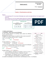 Chapitre 1 - Transformations Acide-Base