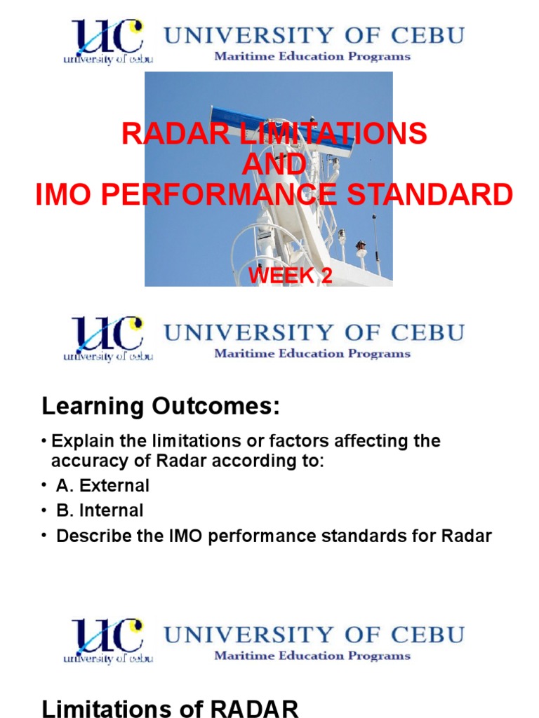 Radar Limitations PDF Radar Electronics