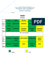 Horario - Miss Mirella