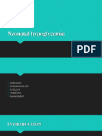 Neonatal Hypoglycemia