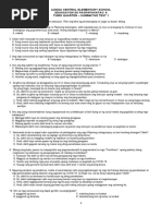 Summative Test in ESP 6 Quarter 1 | PDF