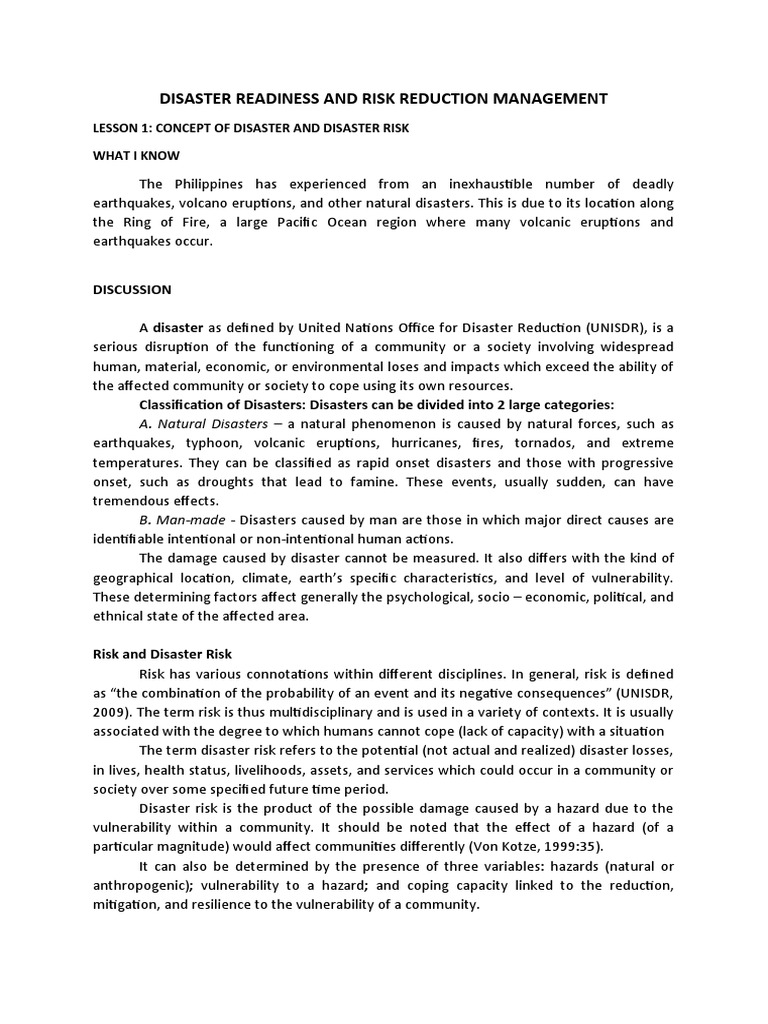 Understanding Disaster Risks in the Philippines | PDF | Natural ...