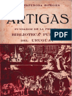 Artigas Fundador de La Primera Biblioteca Del Uruguay Espinosa Borges 1964