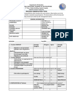 PROCESS OBSERVATION AND ANALYSIS TOOL Standard