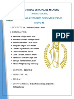 Procedimiento de Creacion de Las Regiones Autonomas