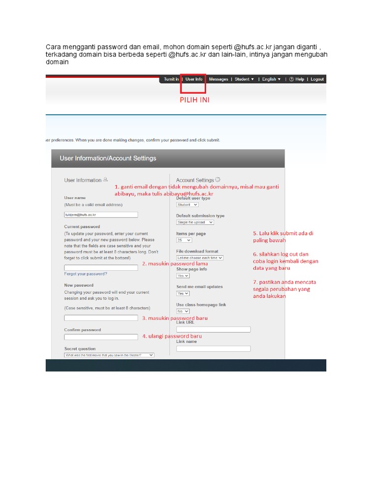 Cara Mengganti Email Dan Password Pdf