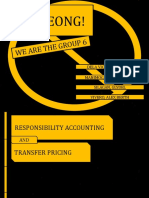 Responsibility Accounting and Transfer Pricing Problems