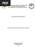 RELAÇÃO DO ODOR COM A INDÚSTRIA DE CELULOSE