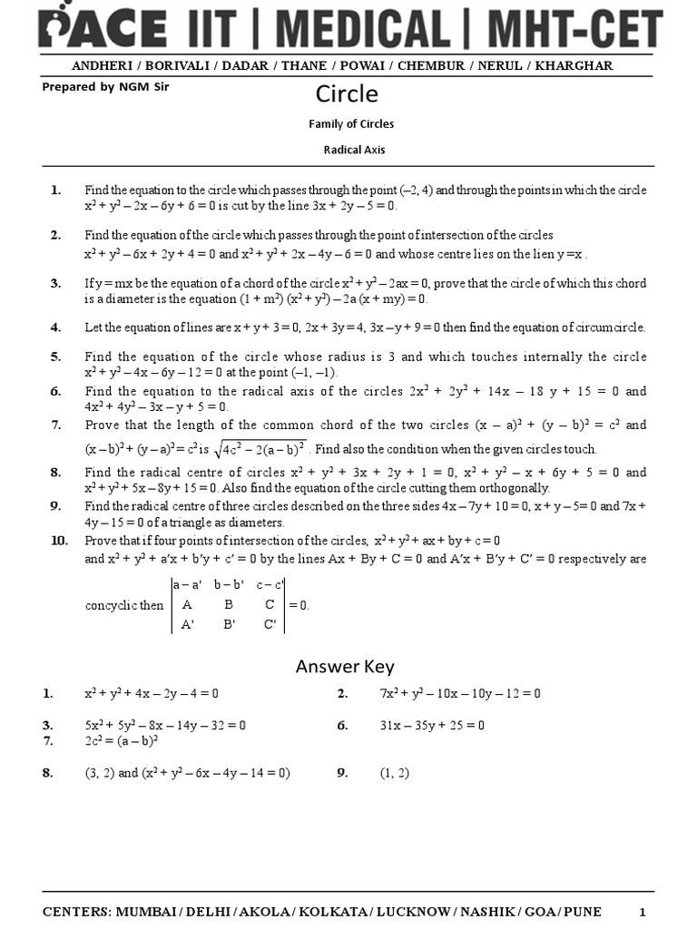 Circles geometry problems and solutions pdf circle elementary