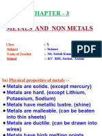 Metals and Non Metals Properties