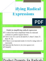 Radicals Simplify